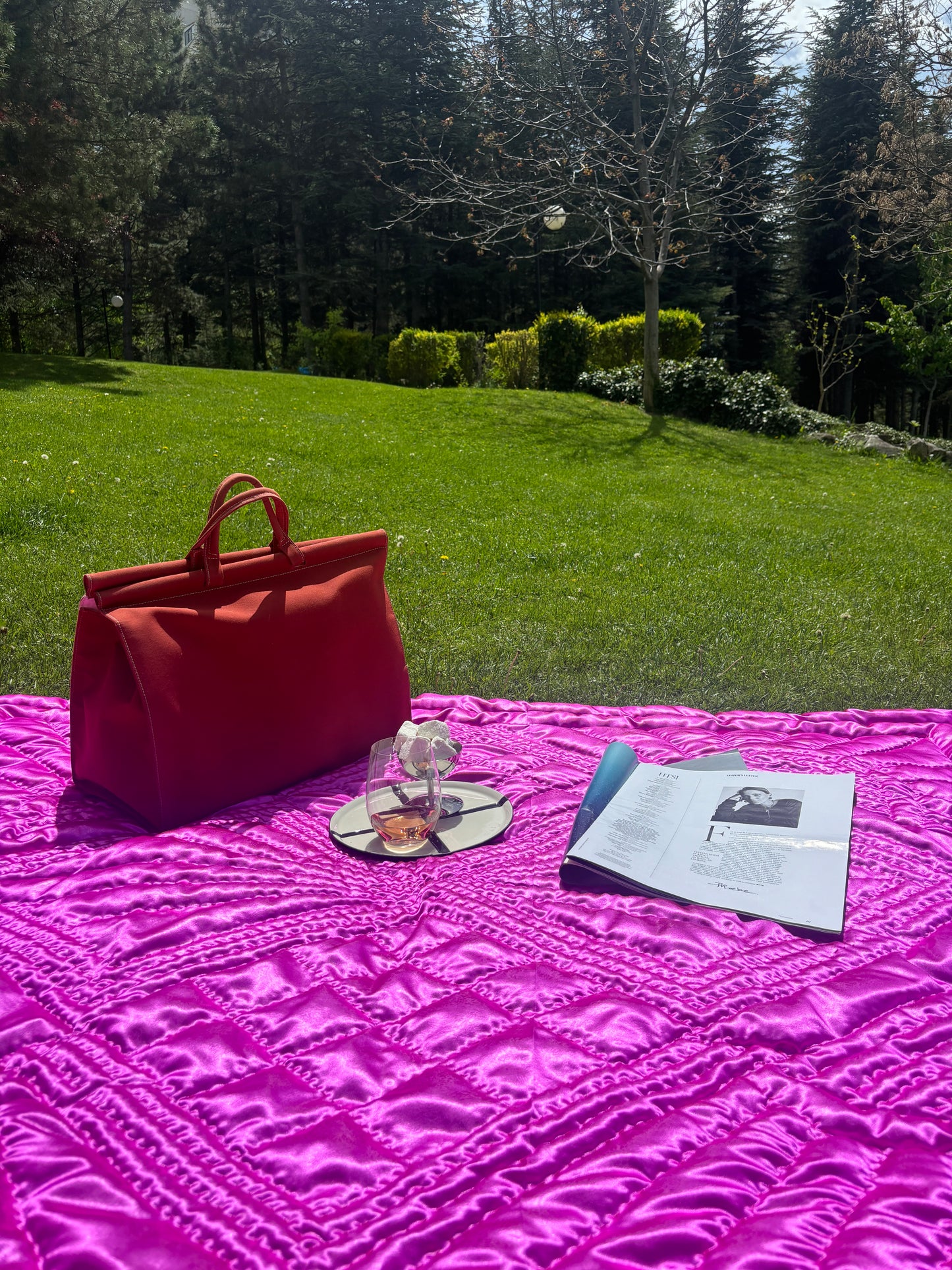 Sun Yorgan Blanket - Bougainvillea