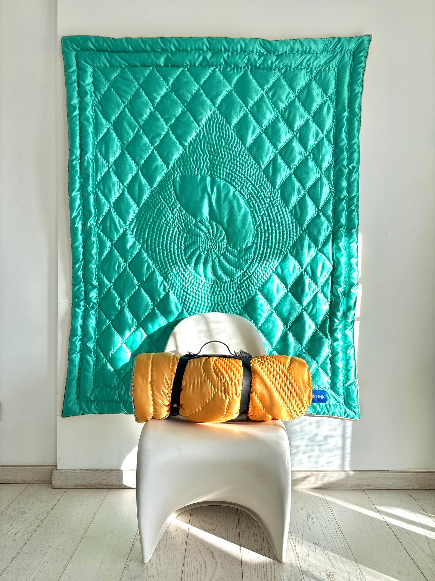 Nautilus Yorgan Blanket - Aegean Blue