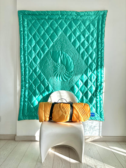 Nautilus Yorgan Blanket - Aegean Blue