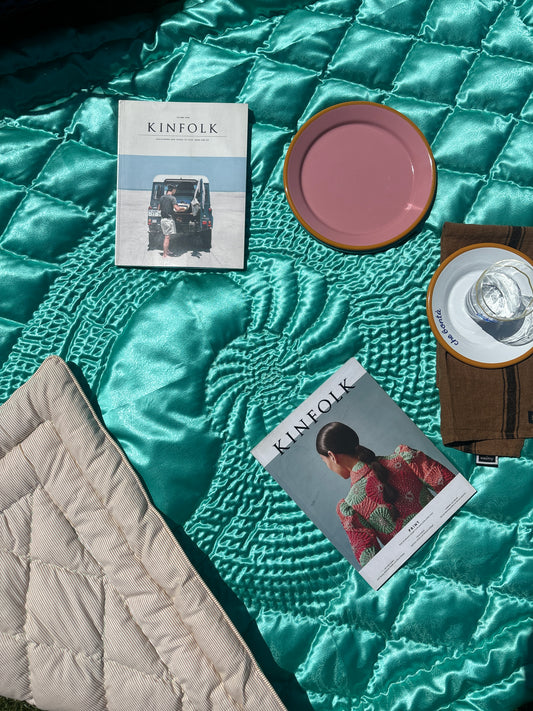 Nautilus Yorgan Blanket - Aegean Blue