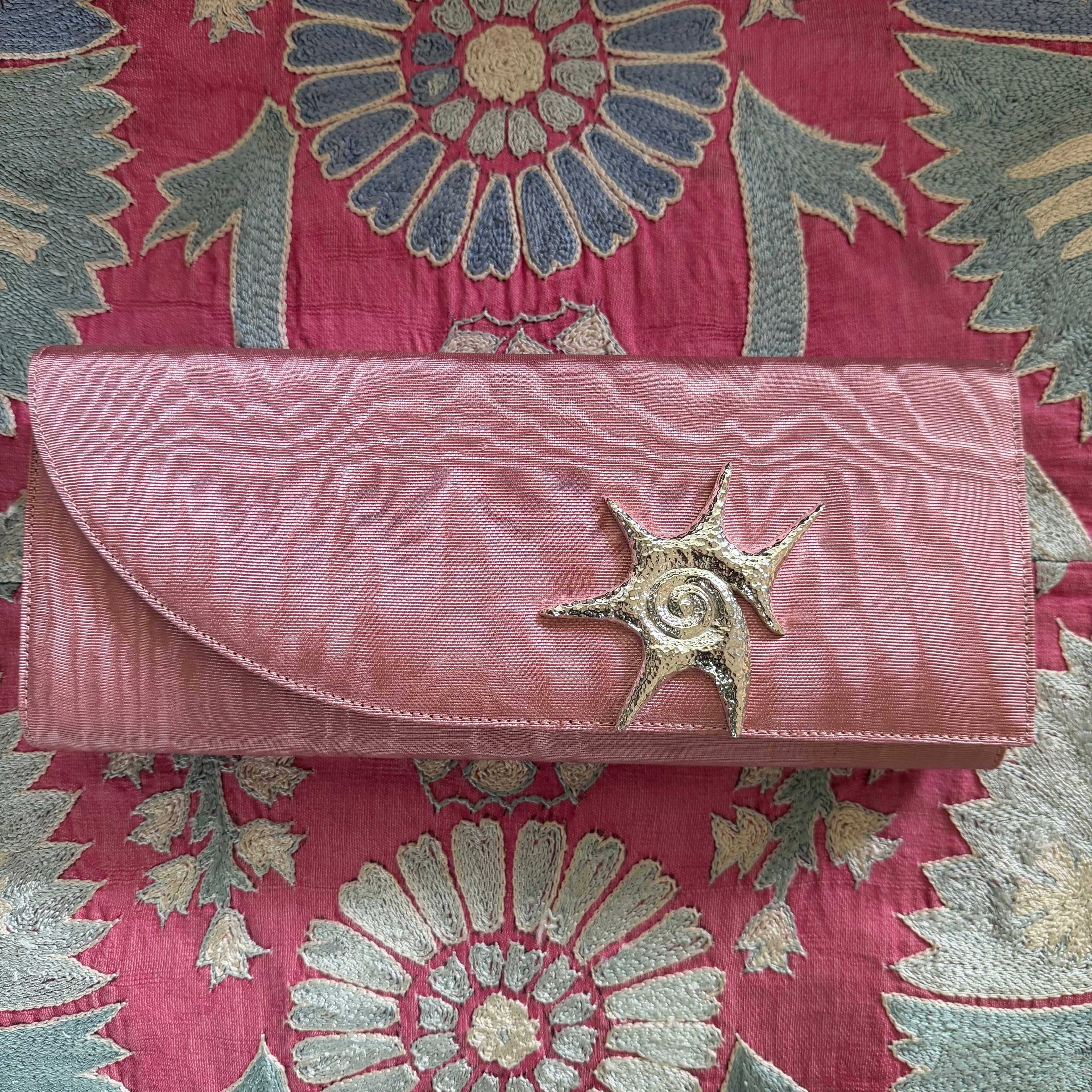 Moiré Diane Clutch