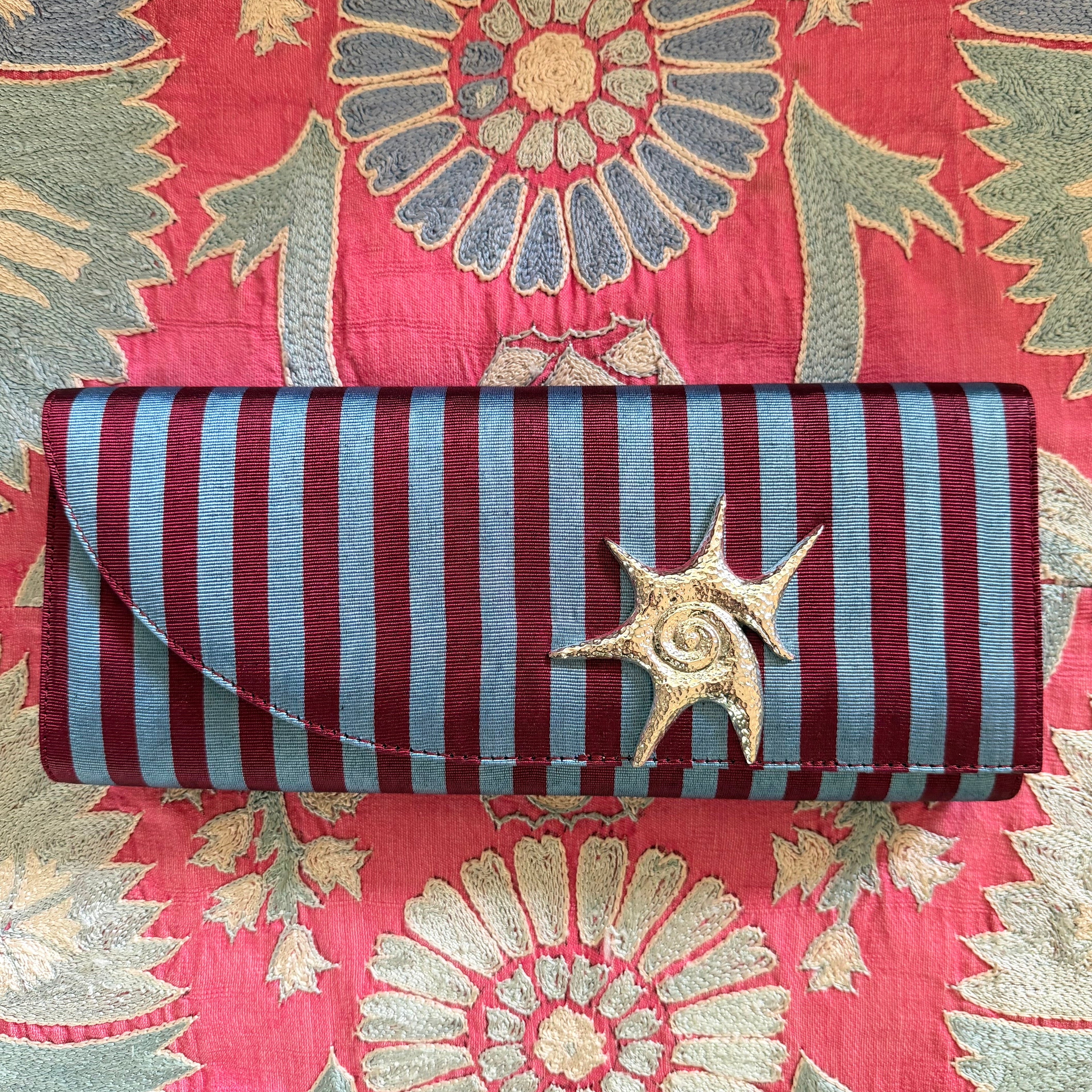 Moiré Diane Clutch