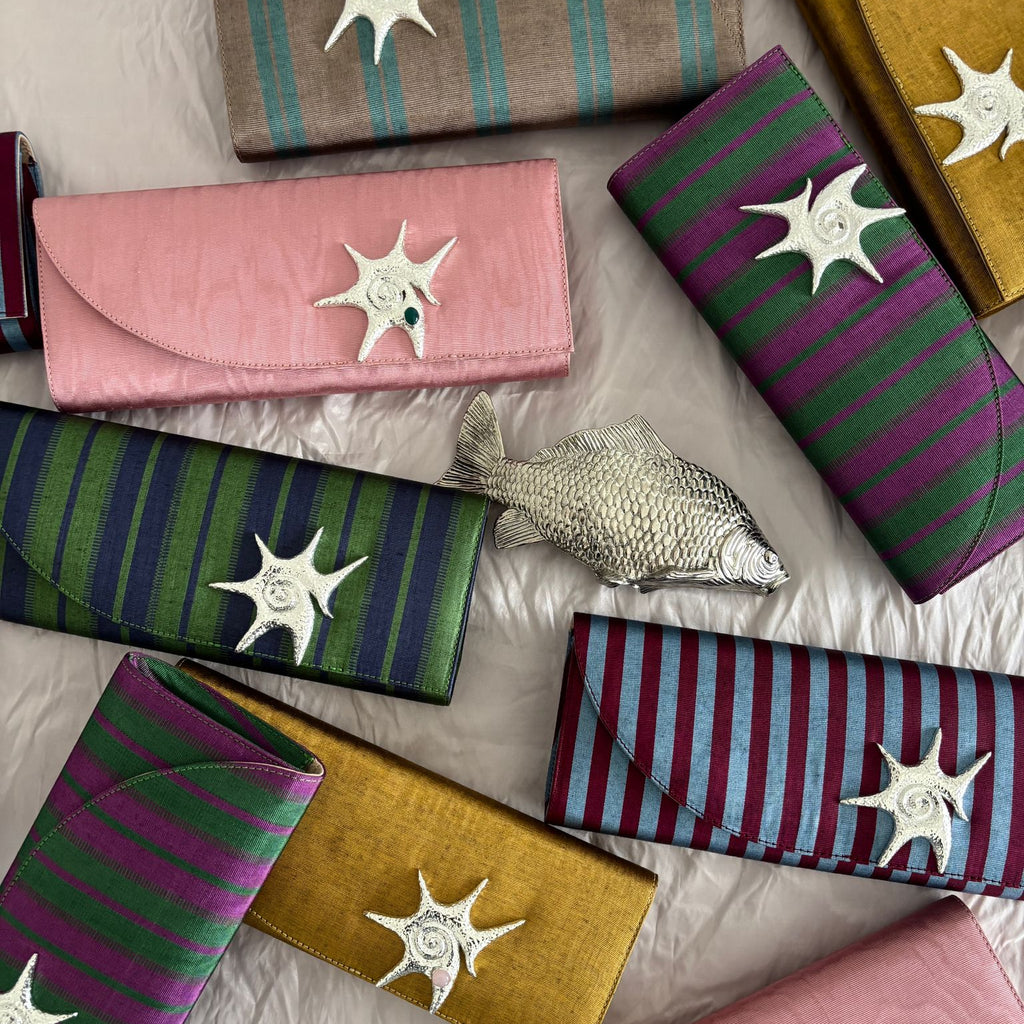 Moiré Diane Clutch