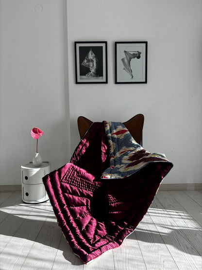 Silk Ikat Yorgan Blanket