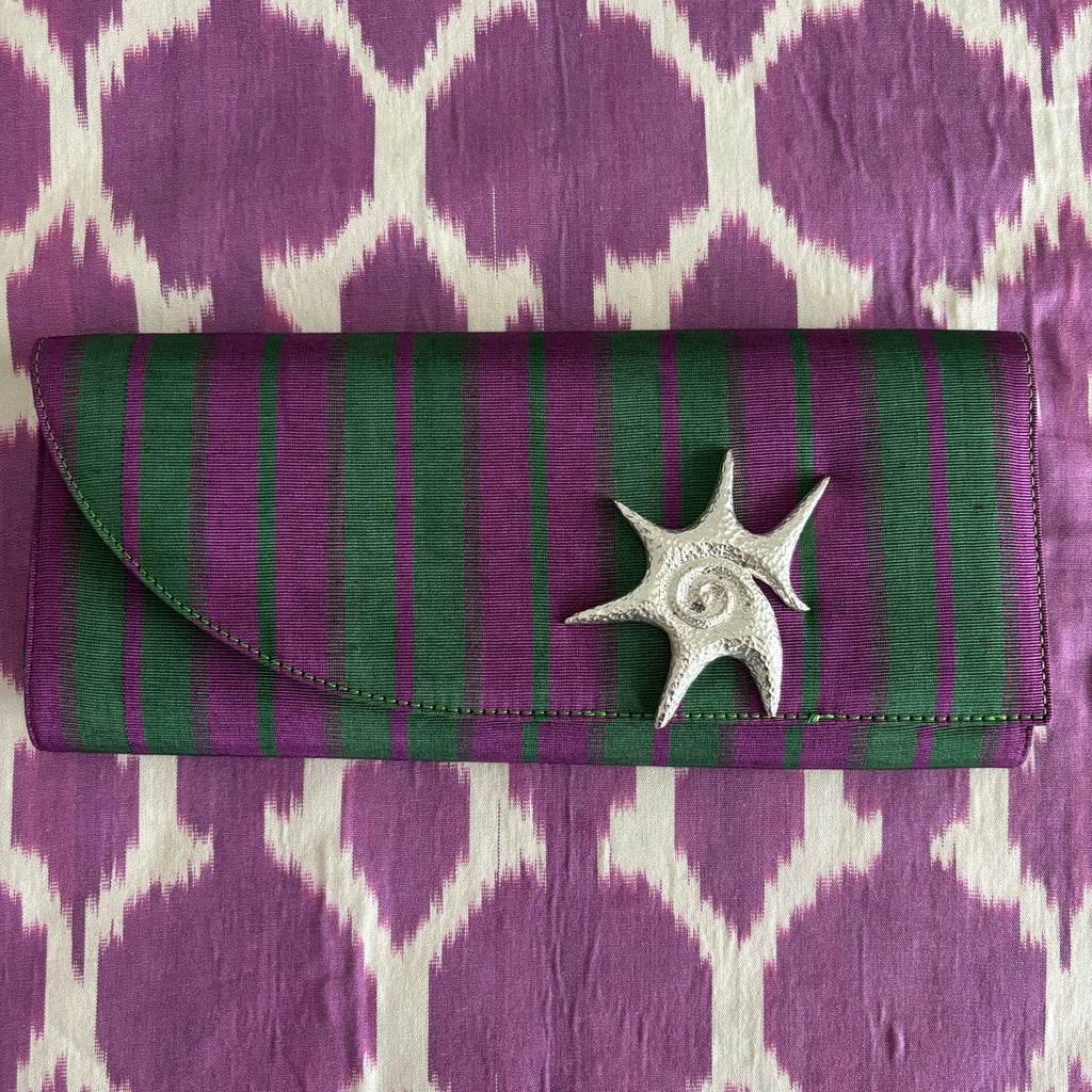 Moiré Diane Clutch